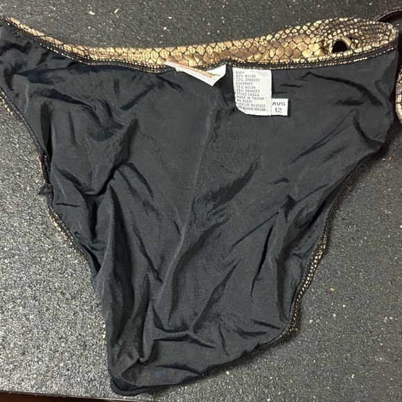 Sun Streak 90s Gold Snake Print Bikini Set - Picture 12 of 12